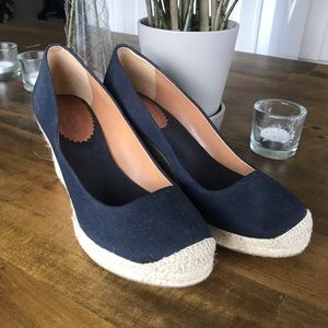 JCrew Canvas Espadrille Wedge